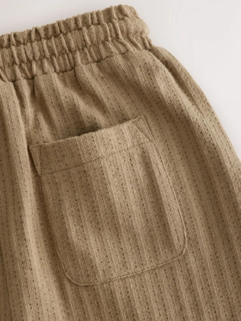 Lichtbruin - Jersey joggingbroek met textuur (3 mnd-7 jr)