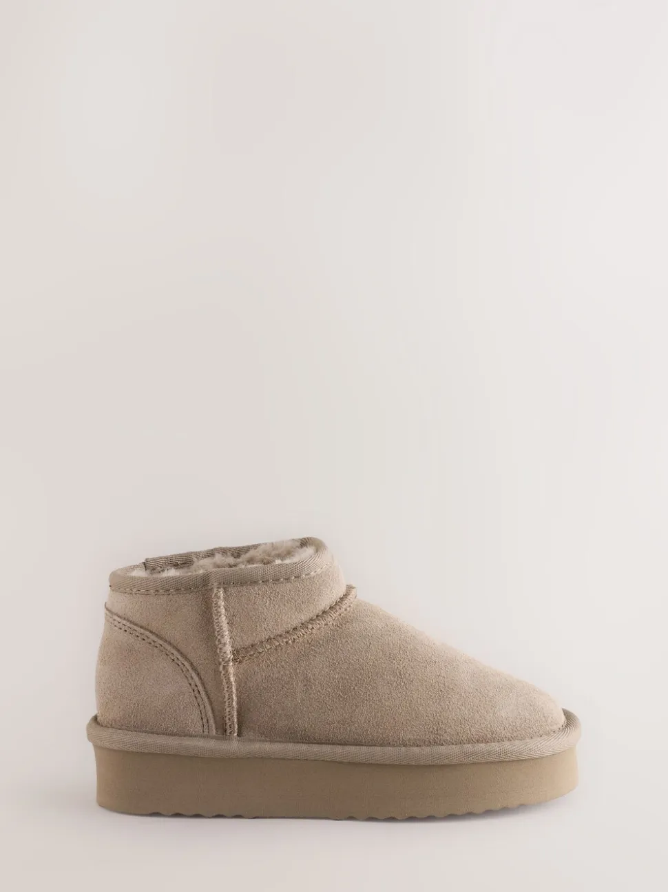 Lichtbruin - Lage schoenen mini warmgevoerde waterafstotende suède Boots