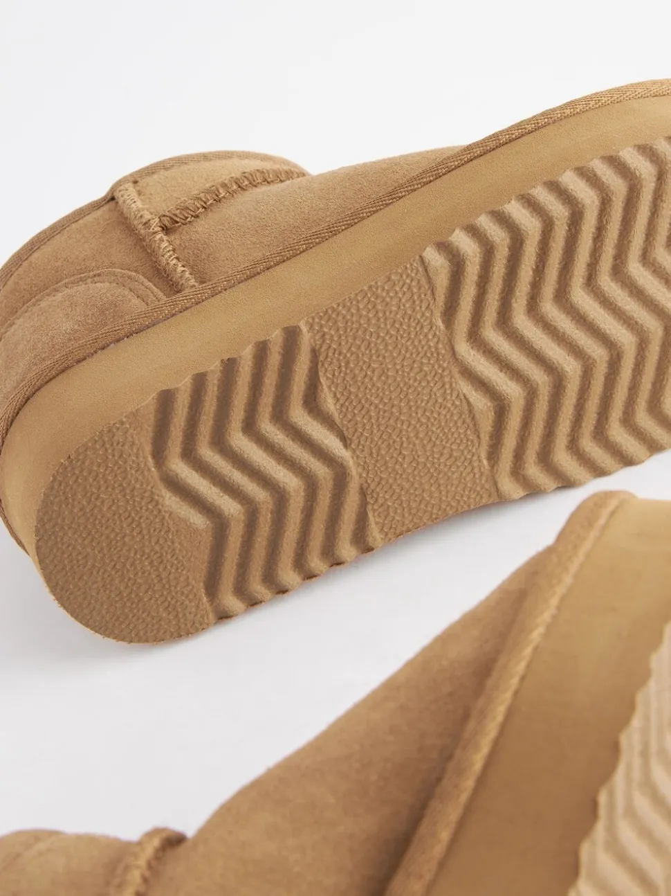 Lichtbruin - Lage schoenen mini warmgevoerde waterafstotende suède Boots