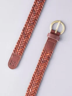 Lichtbruin - Lakeland Leather Waverton gevlochten riem