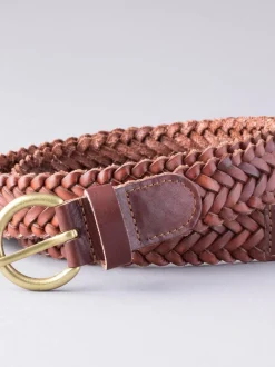 Lichtbruin - Lakeland Leather Waverton gevlochten riem
