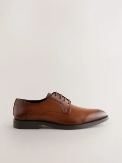 Lichtbruin - Leren Derby schoenen
