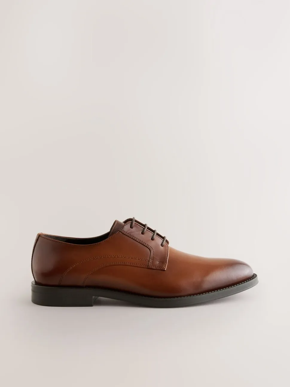 Lichtbruin - Leren Derby schoenen