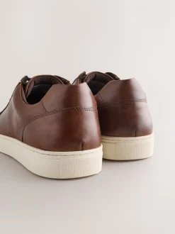 Lichtbruin - Leren sneakers