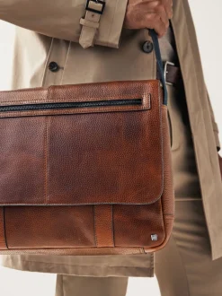 Lichtbruin - Messenger-tas