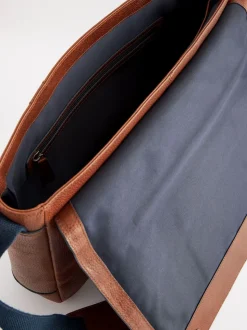 Lichtbruin - Messenger-tas