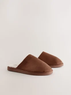 Lichtbruin - Microsuede Mule Slippers