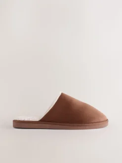 Lichtbruin - Microsuede Mule Slippers