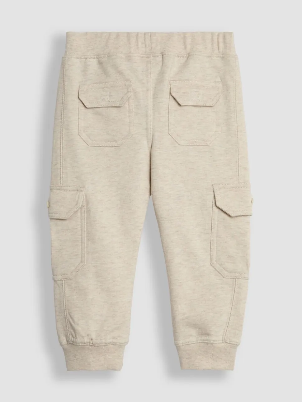 Lichtbruin & naturelkleurig gemêleerd - JoJo Maman Bébé Cargo 100% Cotton Joggers 2 Pack