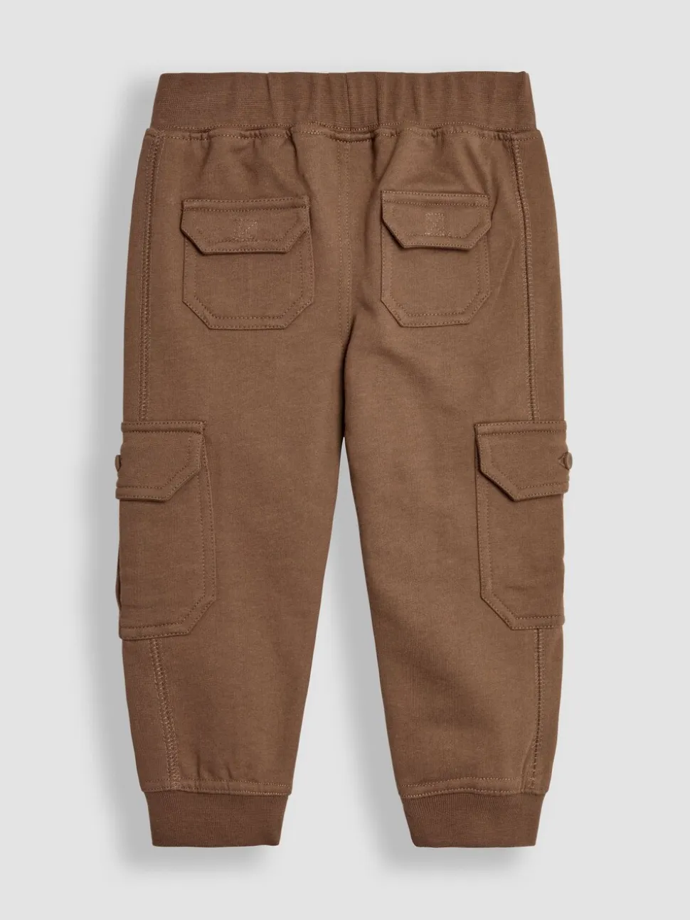 Lichtbruin & naturelkleurig gemêleerd - JoJo Maman Bébé Cargo 100% Cotton Joggers 2 Pack