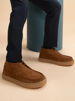 Lichtbruin - Off The Hook Bolan suède leren Vetersluiting casual Boots