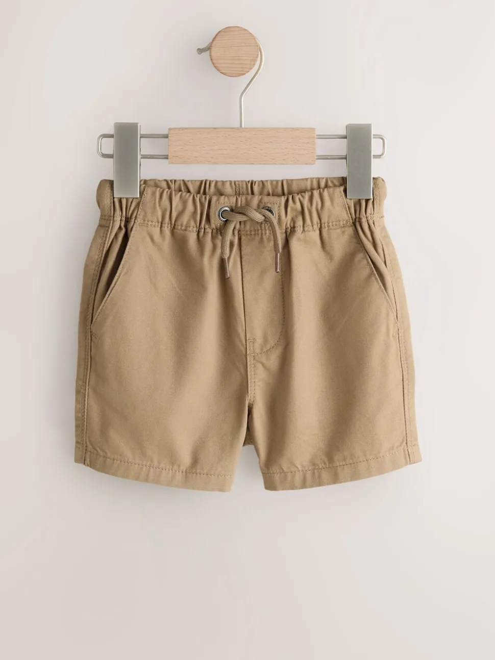 Lichtbruin - Shorts met trekkoord (3mnd-7jr)