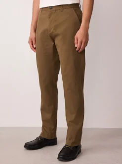 Lichtbruin - Slim Fit - Stretchy chino