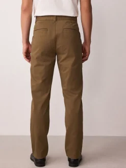 Lichtbruin - Slim Fit - Stretchy chino