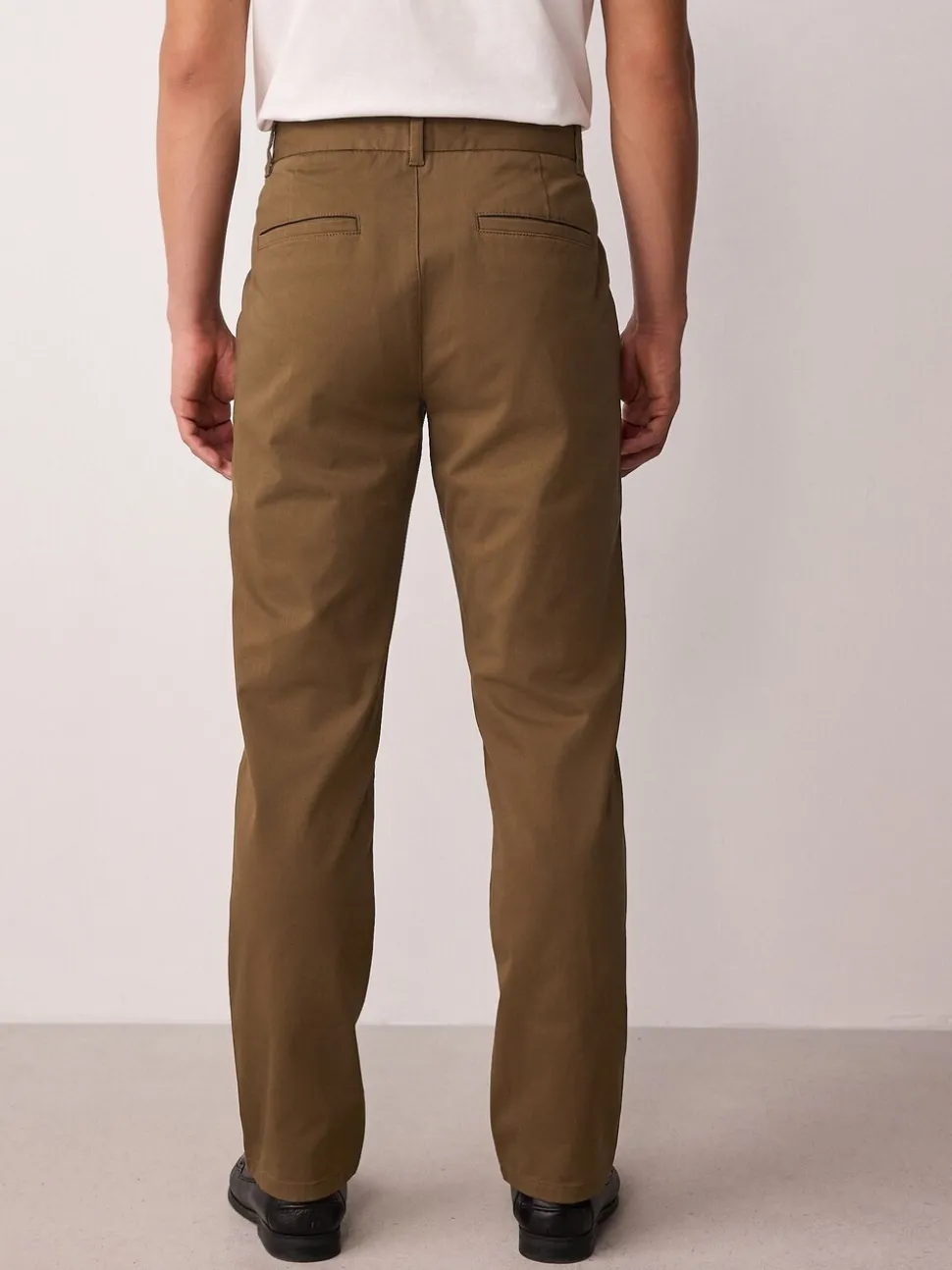Lichtbruin - Slim Fit - Stretchy chino