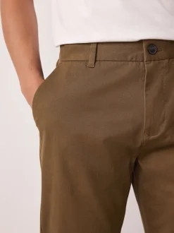 Lichtbruin - Slim Fit - Stretchy chino