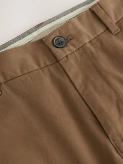 Lichtbruin - Slim Fit - Stretchy chino