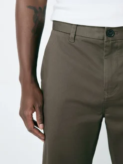 Lichtbruin - Slim Fit - Stretchy chino