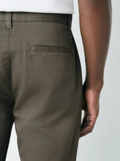 Lichtbruin - Slim Fit - Stretchy chino