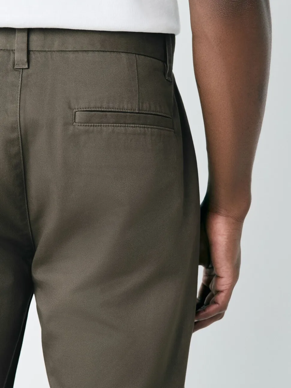Lichtbruin - Slim Fit - Stretchy chino