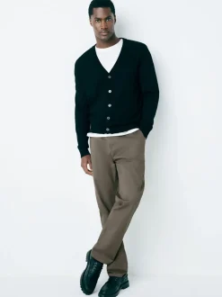 Lichtbruin - Slim Fit - Stretchy chino