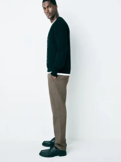 Lichtbruin - Slim Fit - Stretchy chino