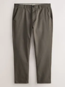 Lichtbruin - Slim Fit - Stretchy chino