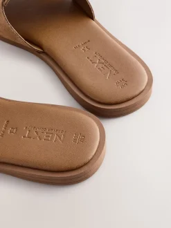 Lichtbruin - Slotted Muilsandalen