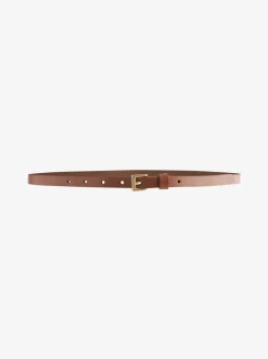 Lichtbruin - Smalle leren riem