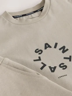 Lichtbruin - smALLSAINTS Tierra set van T-shirt en sweatshorts
