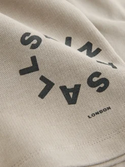 Lichtbruin - smALLSAINTS Tierra set van T-shirt en sweatshorts