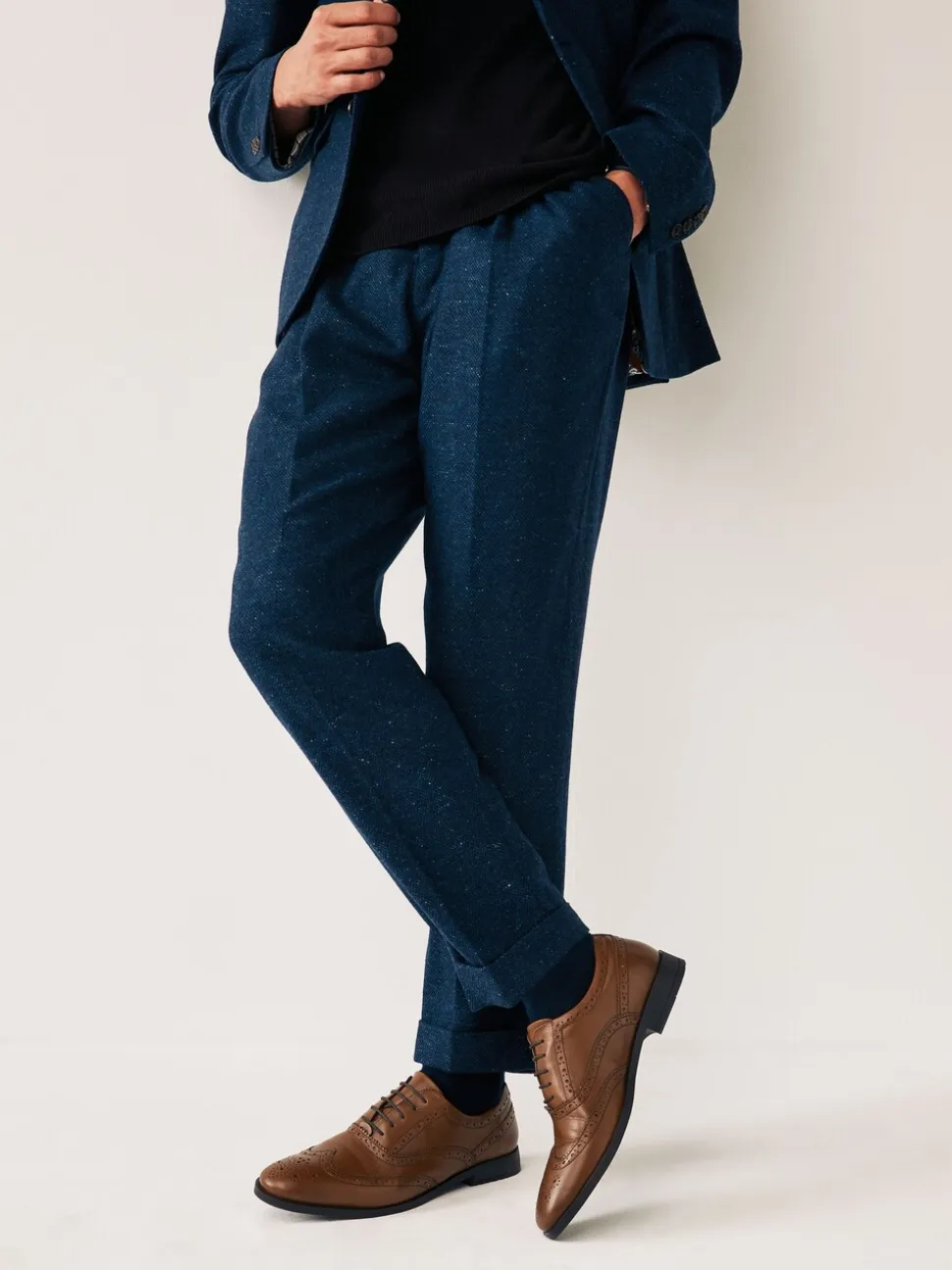 Lichtbruin - Standaard pasvorm - Leren Oxford brogues
