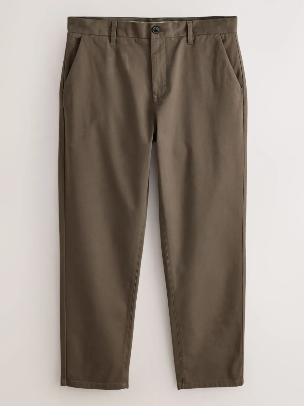 Lichtbruin - Standaard toelopende pasvorm - Stretchy chino