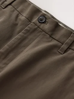 Lichtbruin - Standaard toelopende pasvorm - Stretchy chino