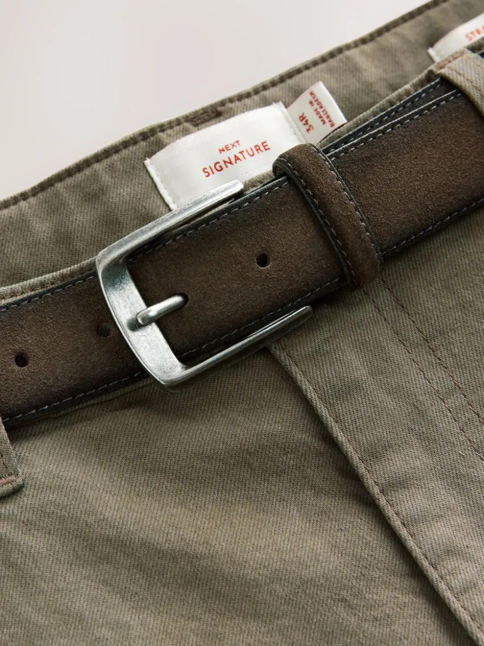 Lichtbruin - Straight fit - Signature jeans met ceintuur