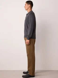 Lichtbruin - Straight fit - Stretchy chino