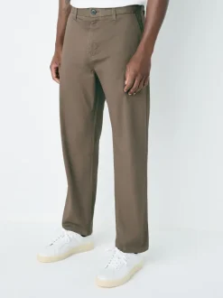 Lichtbruin - Straight fit - Stretchy chino