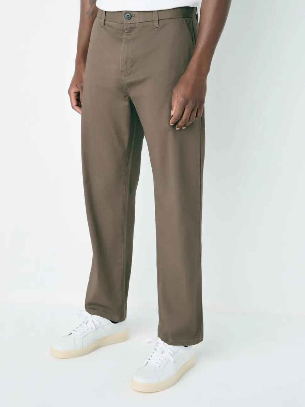 Lichtbruin - Straight fit - Stretchy chino