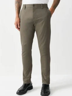 Lichtbruin - Strakke Pasvorm - Stretchy chino