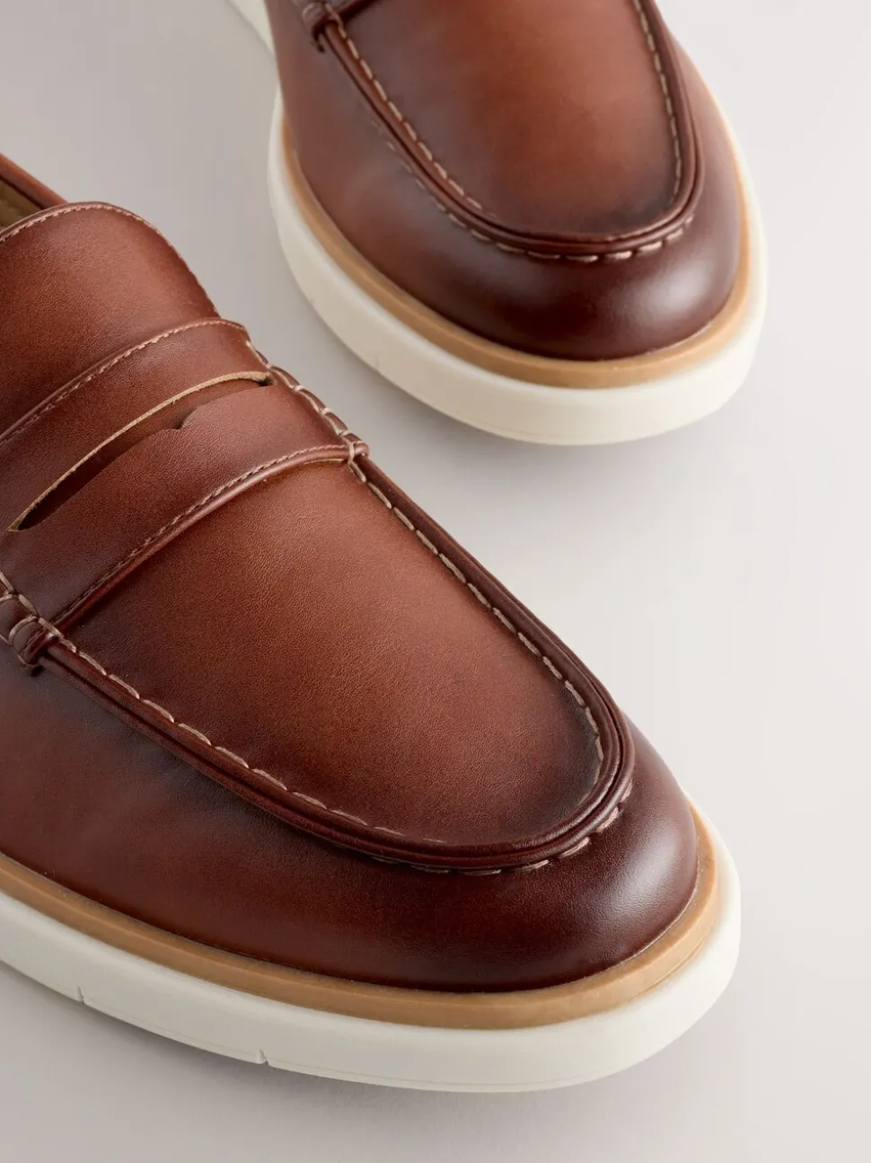 Lichtbruin - Wedge Loafers
