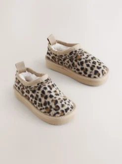 Lichtbruin/dierenprint - Shoot pantoffels