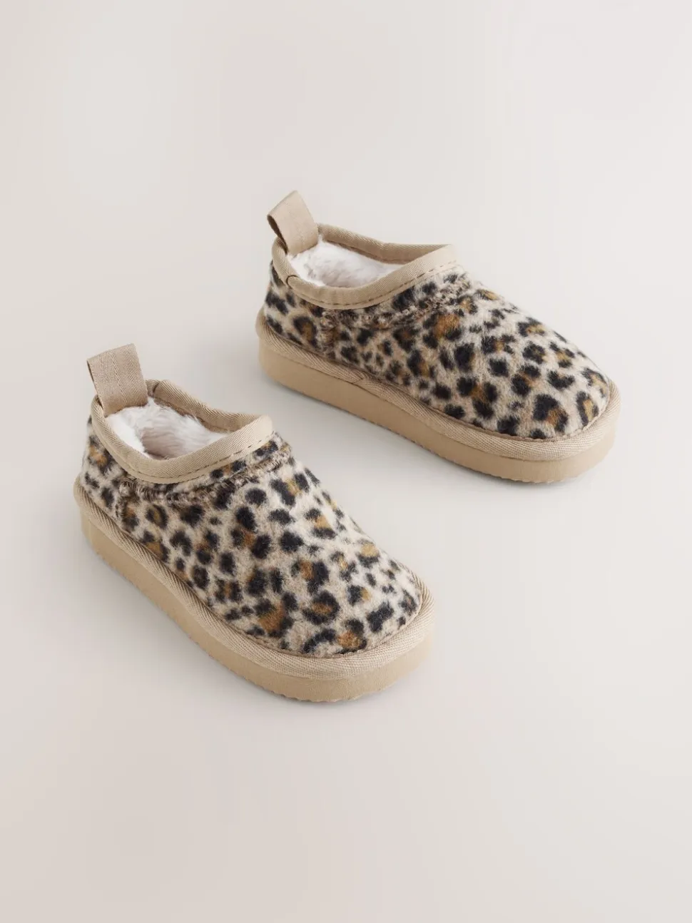 Lichtbruin/dierenprint - Shoot pantoffels