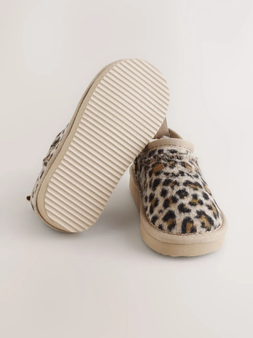 Lichtbruin/dierenprint - Shoot pantoffels