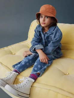 Lichtgewassen Stippen - Barrel jeans (3-16jaar)