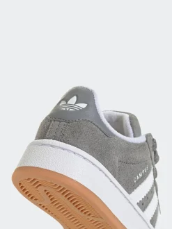 Lichtgrijs - Adidas Originals Campus 00kindersneakers met elastische veters