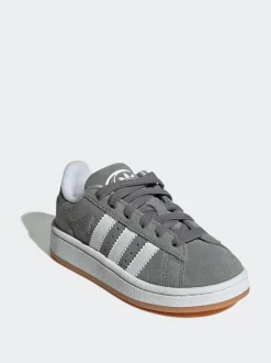 Lichtgrijs - Adidas Originals Campus 00kindersneakers met elastische veters