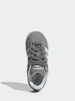 Lichtgrijs - Adidas Originals Campus 00kindersneakers met elastische veters