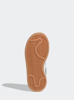 Lichtgrijs - Adidas Originals Campus 00kindersneakers met elastische veters