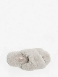 Lichtgrijs - Boux Avenue Cross Band Slippers