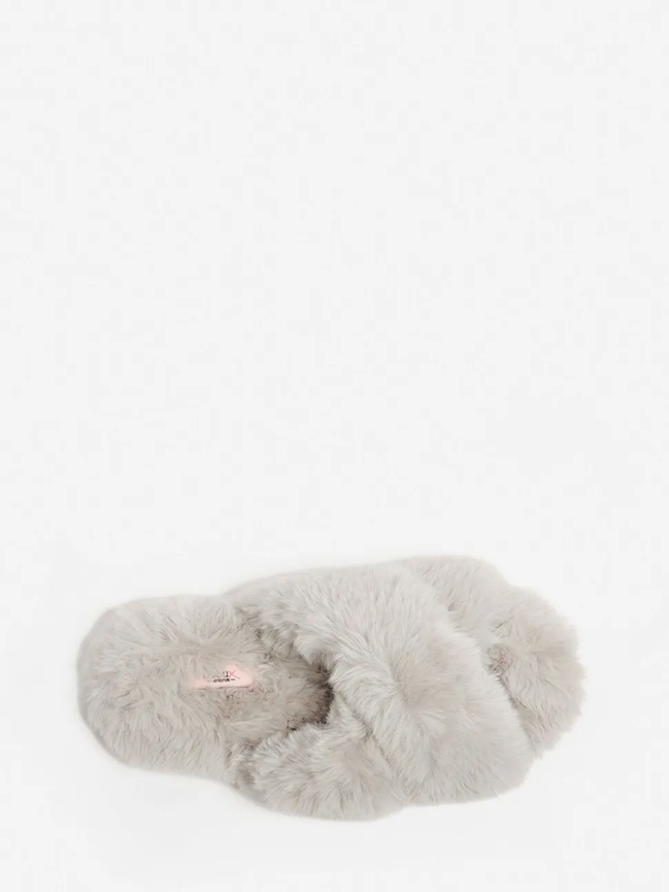Lichtgrijs - Boux Avenue Cross Band Slippers